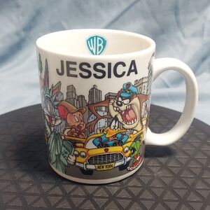 Vtg Warner Bros Looney Tunes "JESSICA" New York City Personalized Coffee Mug '97